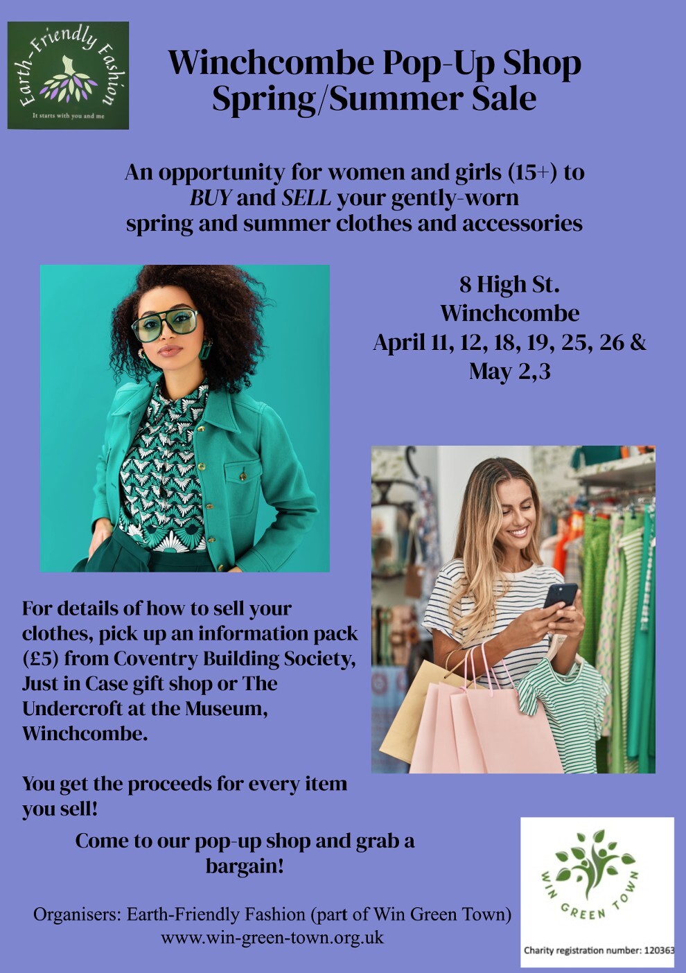 Pop up Summer Shop poster 2025